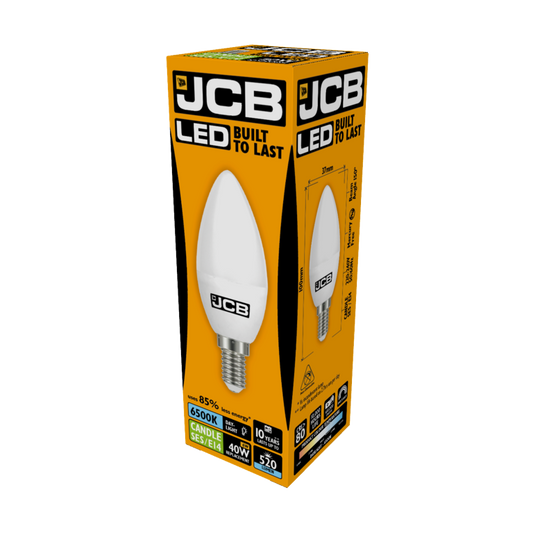 JCB LED Candle 470lm Opal 6w