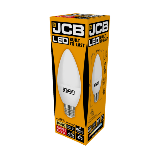 JCB LED Candle 470lm Opal 6w