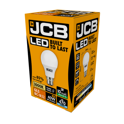 JCB LED A60 470lm Opal 6w