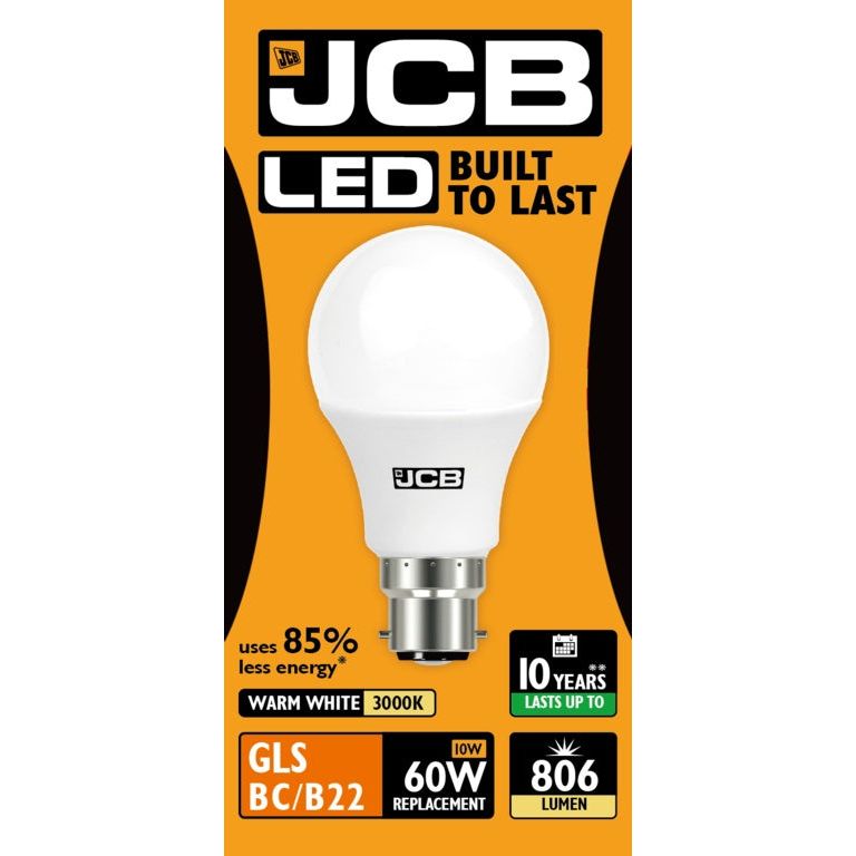 JCB LED A60 806lm Opal 10w