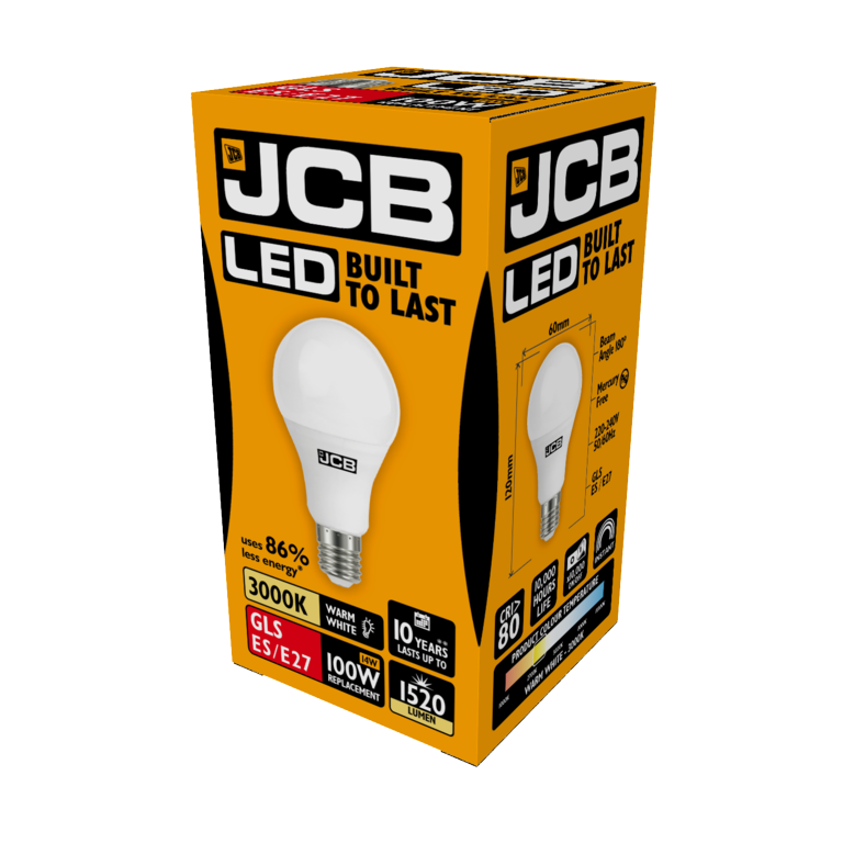 JCB LED A60 1520lm Opal 15w