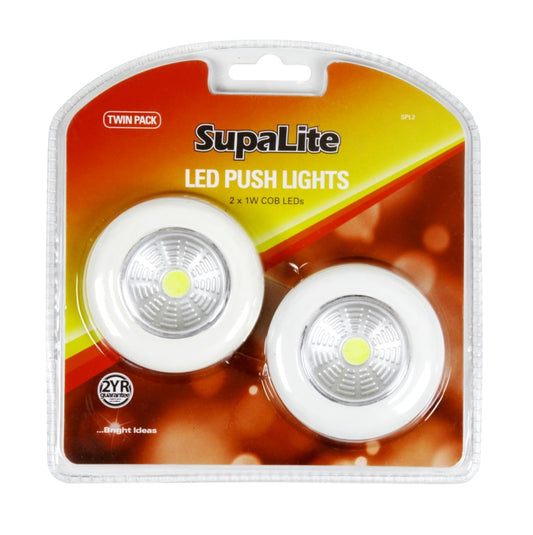 Paquete doble de luces LED de empuje SupaLite