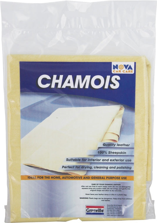 Granville Chemicals Premium Genuine Chamois Leather 5 Sq Ft Wholeskin