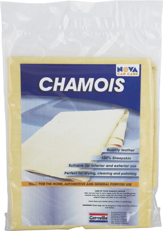 Granville Chemicals Cuir de chamois véritable de qualité supérieure, 1,5 m², petit