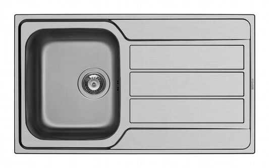 Pyramis Athena Stainless Steel Single Bowl Sink & Tap