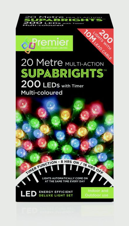 Premier 200 LED Multi Action Supabrights With Timer