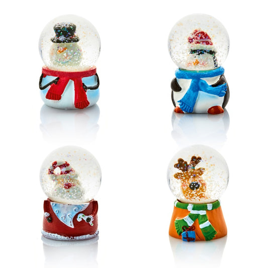 Premier Santa, Snowman, Reindeer & Penguin Snow Globe