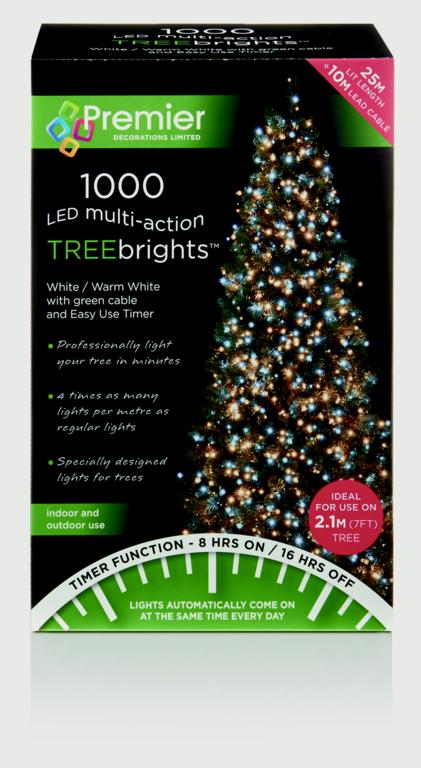 Premier 1000 LED Multi Action Treebrights With Timer