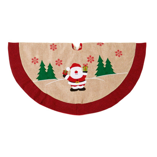 Premier Jute Tree Skirt With Santa