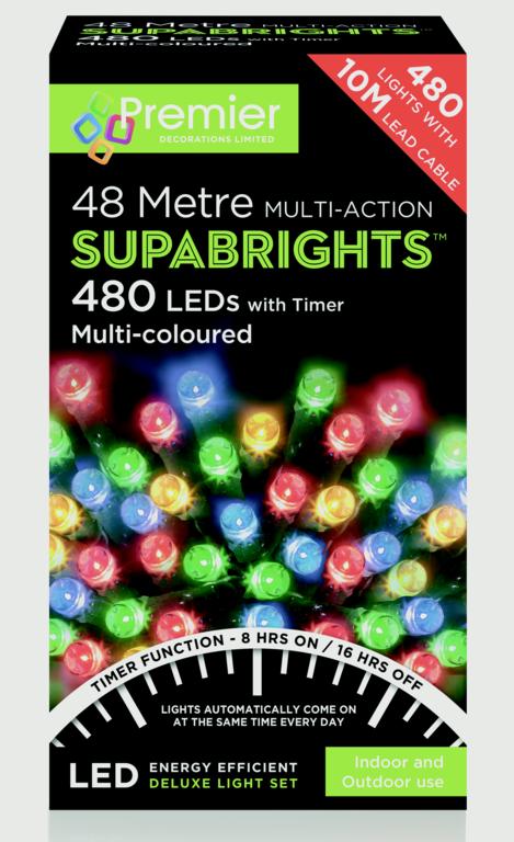 Premier 480 LED Multi Action Supabrights With Timer