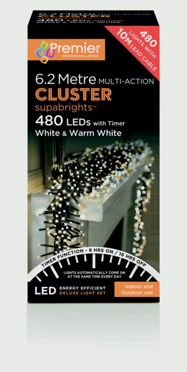 Premier Multi-Action Clusters With Timer White / Warm White