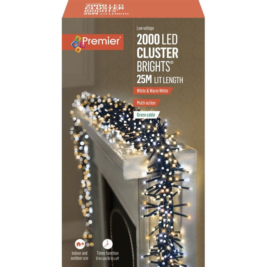 Premier 2000 LED Multi Action Cluster Brights With Timer