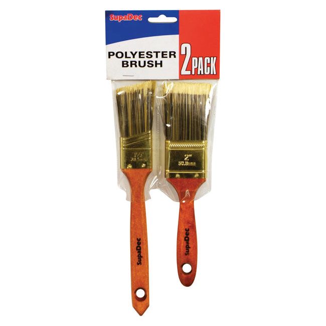 SupaDec Polyester Brush Set Pack 2