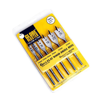 Globemaster Flat Wood Drill Bit Set 6 Piece