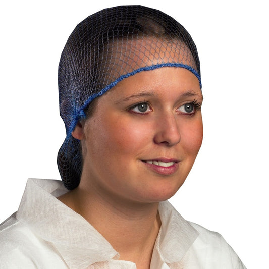 Dennys Disposable Hair Nets Blue