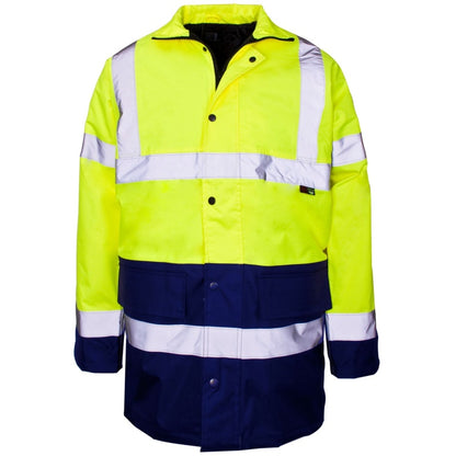 Supertouch Hi-Vis 2 Tone Parka Yellow/Blue