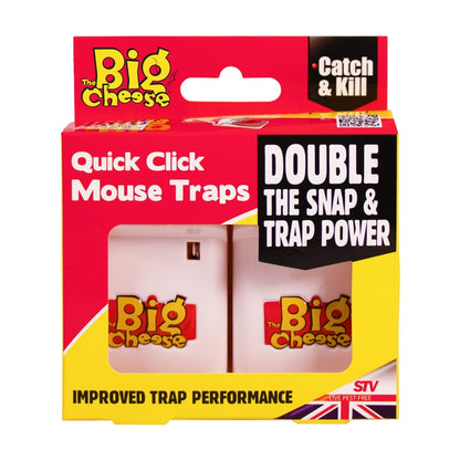 The Big Cheese Quick Click Mouse Traps – Pack of 2
