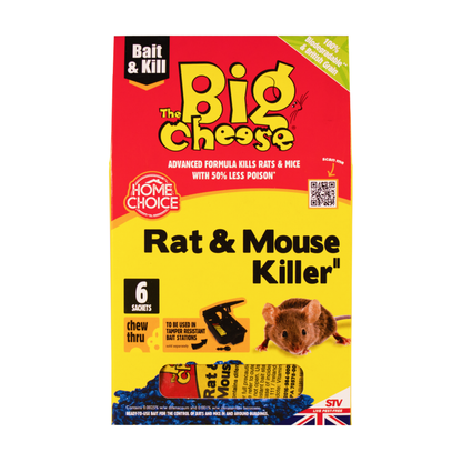 The Big Cheese Rat & Mouse Killer Grain - 6x25g