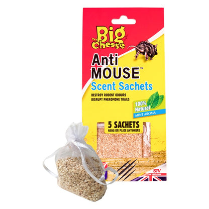 The Big Cheese Anti Mouse Scent Sachets - 5 Pack