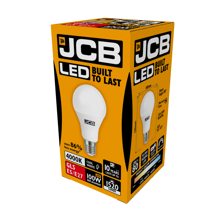 JCB LED A70 15W E27 Boxed