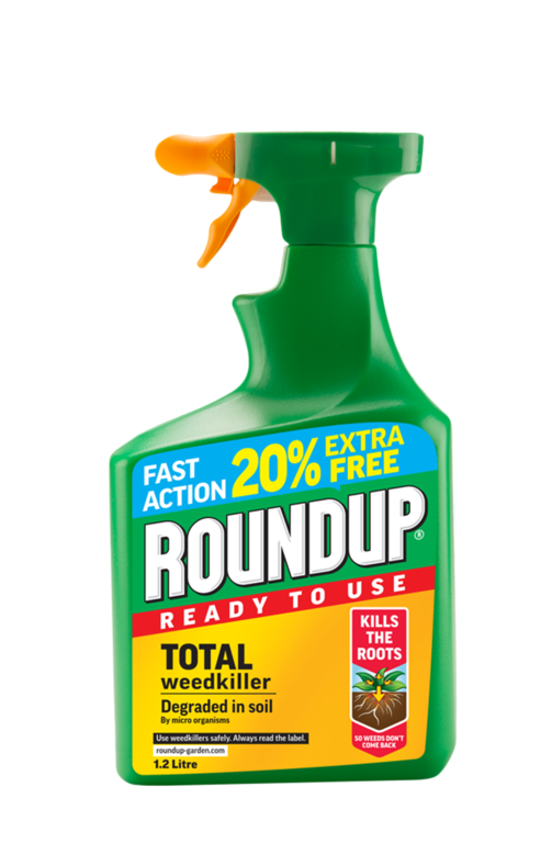 Roundup Total Désherbant Prêt à l'Emploi 1L Plus 20% Extra Gratuit