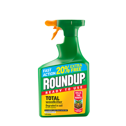 Roundup Total Désherbant Prêt à l'Emploi 1L Plus 20% Extra Gratuit