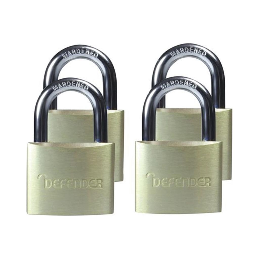 Defender Aluminium Padlock Quad Pack