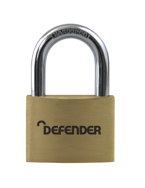 Defender Brass Padlock Branded