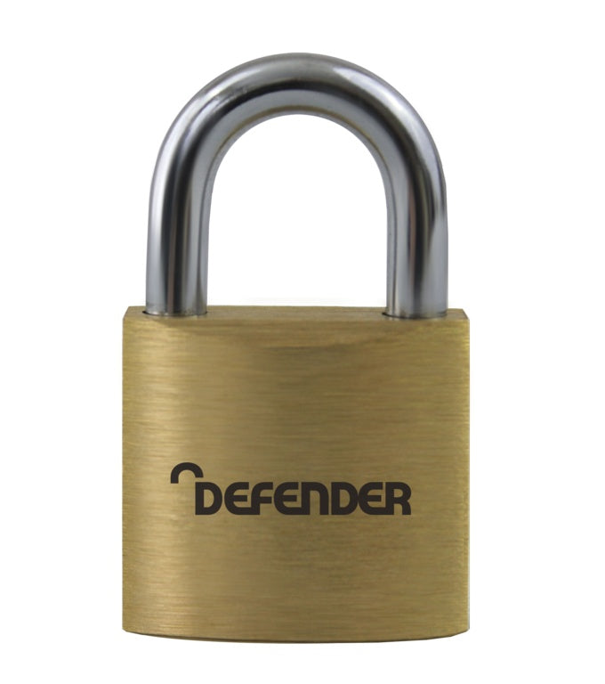 Defender Brass Padlock 2 Keyed Alike