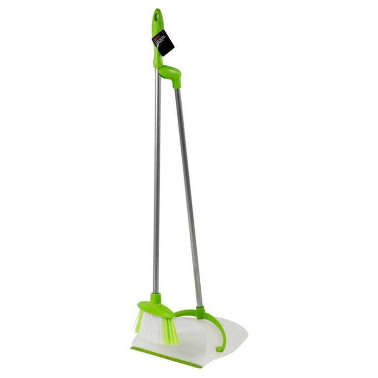 SupaHome Long Handled Lobby Dustpan & Brush