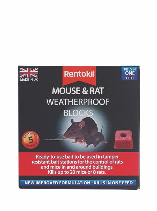 Rentokil Mouse & Rat Weatherproof Blocks