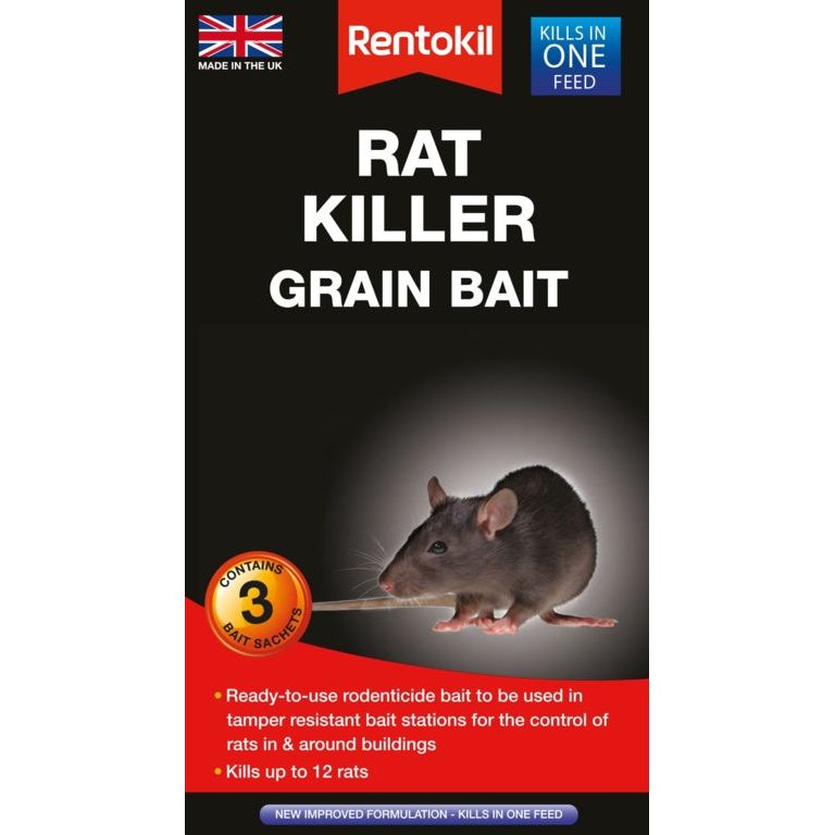 Cebo de grano para matar ratas Rentokil