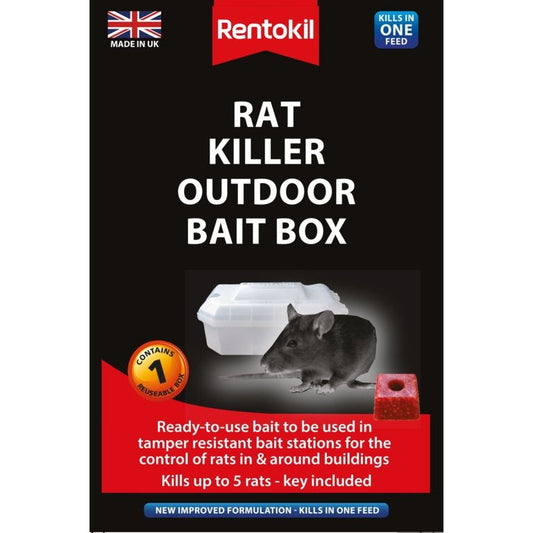 Boîte à appâts extérieure Rentokil Rat Killer