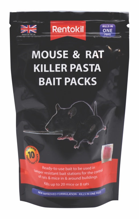Appât à pâtes Rentokil pour souris et rats 10 sachets