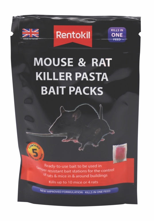 Rentokil Mouse & Rat Killer Pasta Bait 5 Sachet