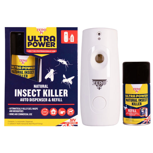 Distributeur automatique et recharge de tueur d'insectes naturel Zero In