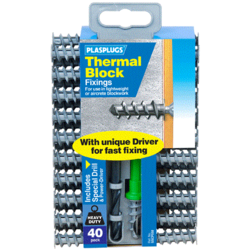 Plasplugs Thermal Block Fixings Pack 40
