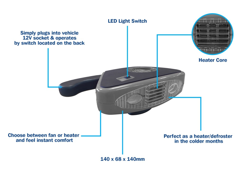 Streetwize Heat/Defroster With Light