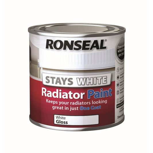 Peinture brillante pour radiateur Ronseal One Coat