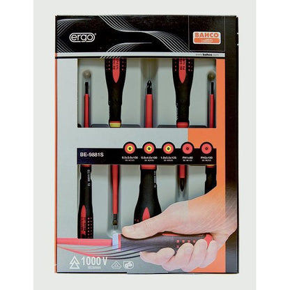 Bahco Ergo Insulated Screwdriver Set