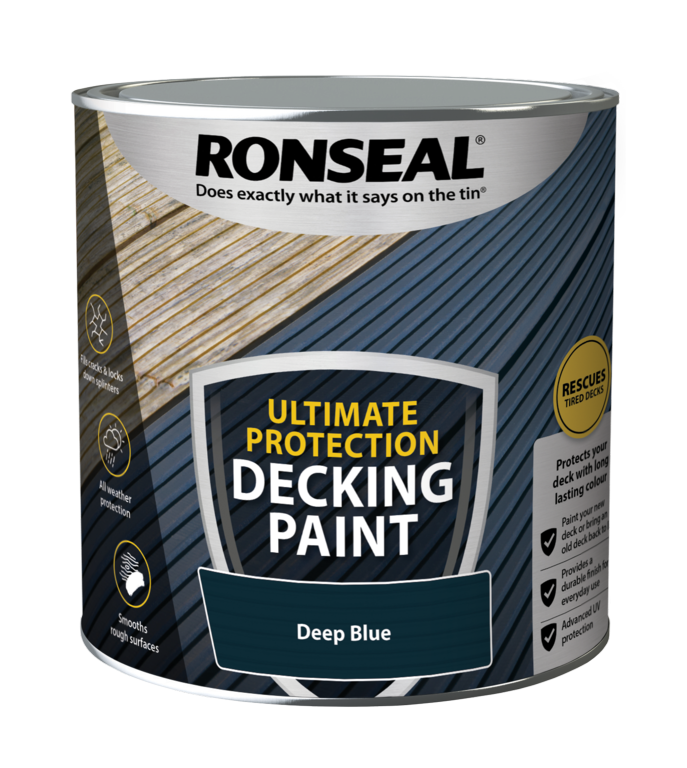 Ronseal Ultimate Protection Decking Paint 2.5L Deep Blue