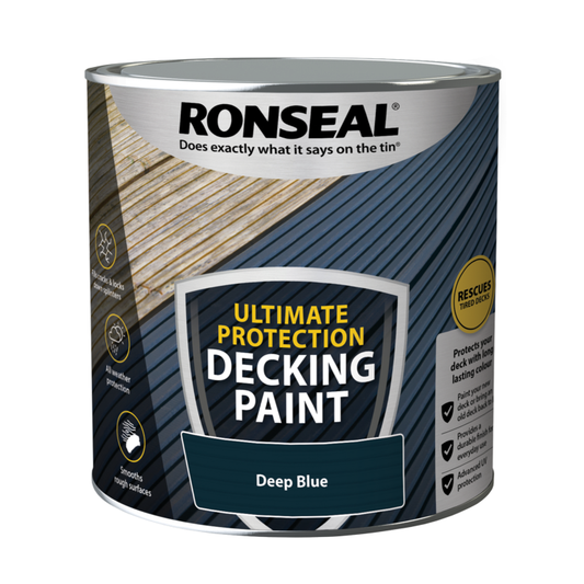 Ronseal Ultimate Protection Decking Paint 2.5L Deep Blue