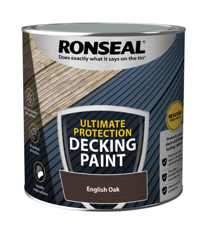 Ronseal Ultimate Protection Decking Paint 2.5L English Oak
