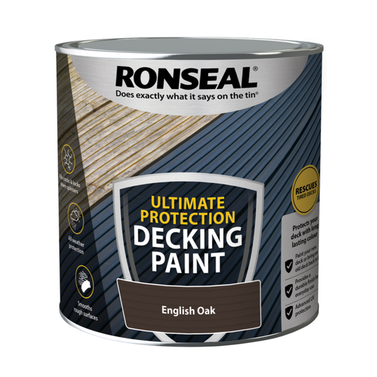 Ronseal Ultimate Protection Decking Paint 2.5L English Oak