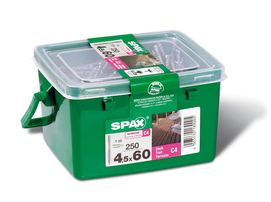 Spax Wirox Vis pour terrasse, paquet de 250