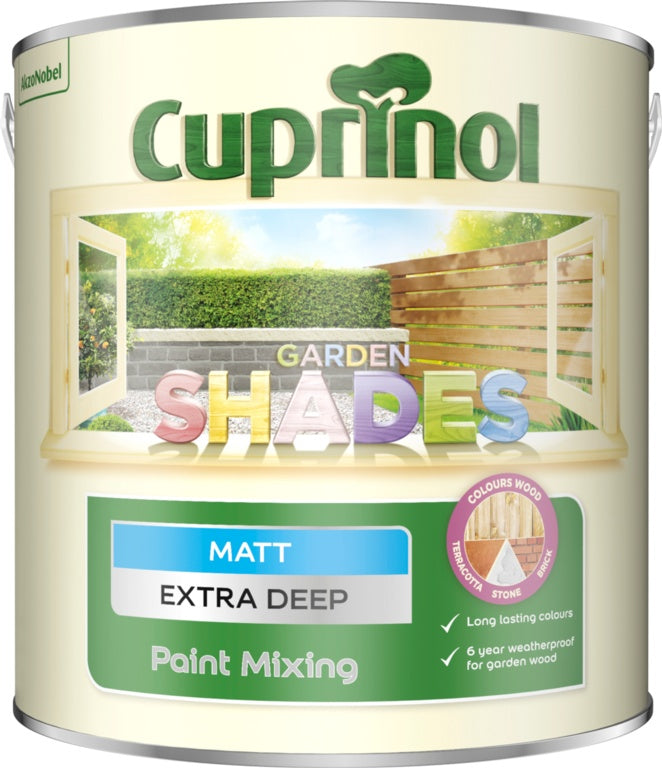 Mezcla de pintura mate extra profunda Cuprinol Garden Shades