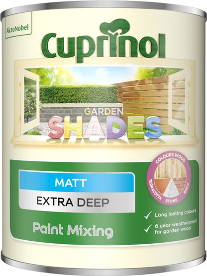 Mélange de peinture mate extra profonde Cuprinol Garden Shades