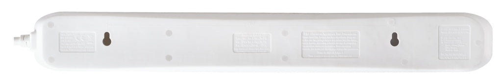 Masterplug 6 Gang Surge Extension Lead With 2 USBs