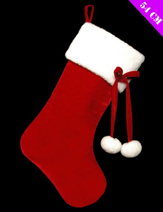 Davies Products Pompom Xmas Stocking