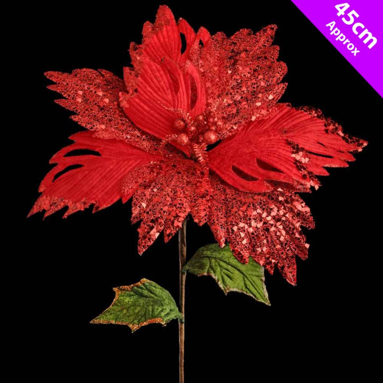 Davies Products Luxury Poinsettia Pick